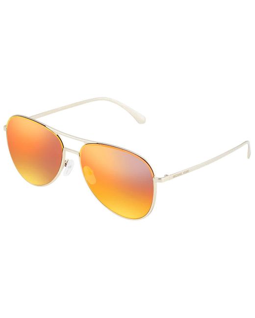 Michael Kors Metallic Mk1089 Kona 10146q Women's Sunglasses Gold