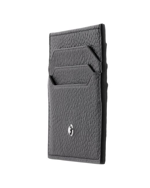 Montblanc Black Grain Leather 6Cc Card Holder