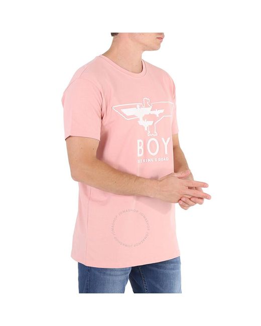 BOY London Pink Cotton Boy Myriad Eagle T-shirt for men