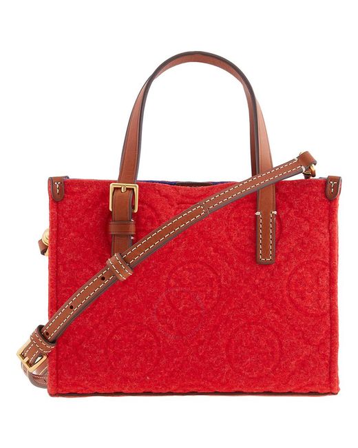 Tory Burch Rabbit T Monogram Embroidered Tote
