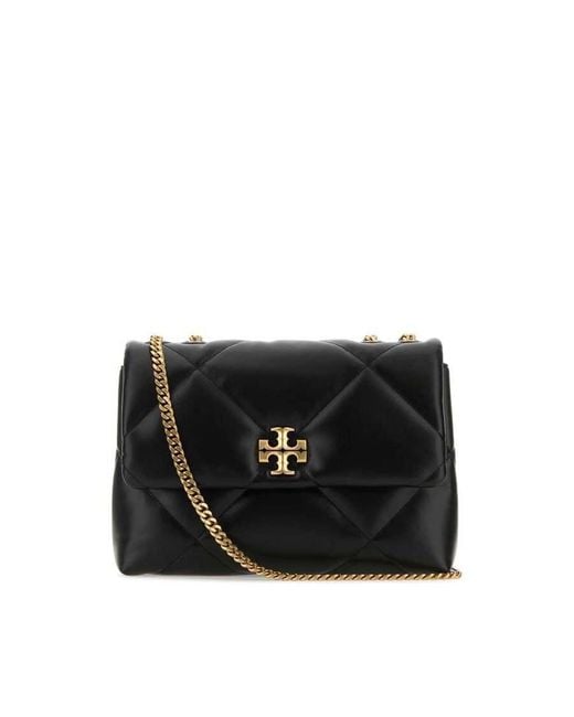 Tory Burch Black Kira Diamond Quilt Convertible Shoulder Bag
