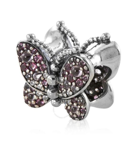 Pandora Multicolor Pave Butterfly Charm