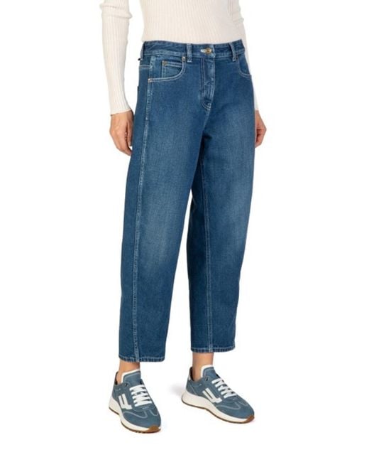 Bally Blue Ladies Relaxed-Fit Denim Trousers