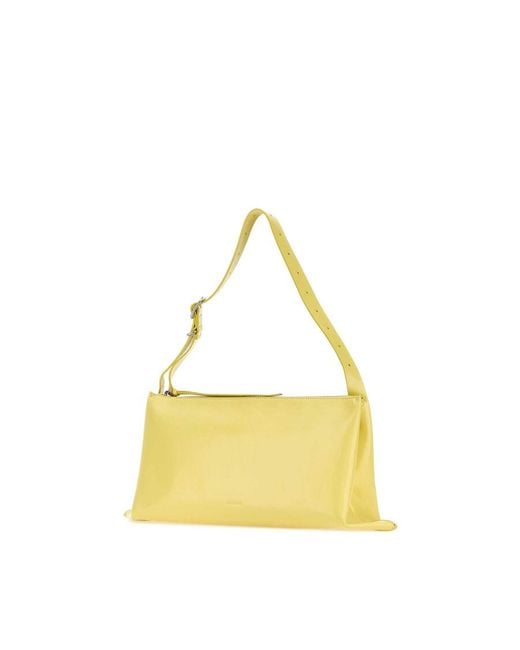 Jil Sander Yellow Leather Shoulder Bag