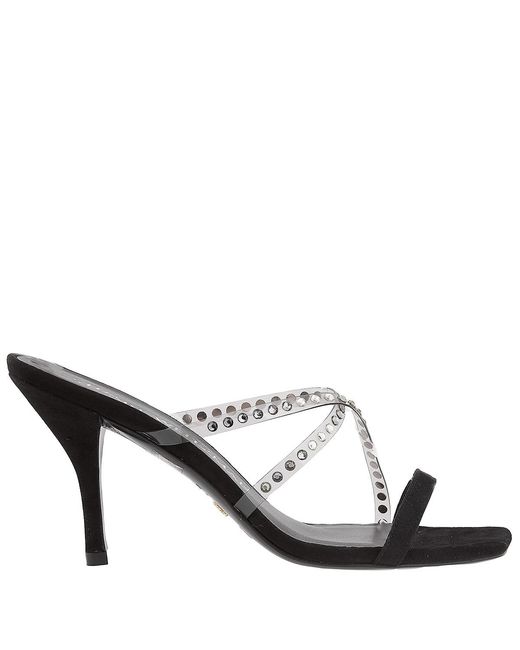 Stuart Weitzman Multicolor Strapeze Crystal 85 Mules