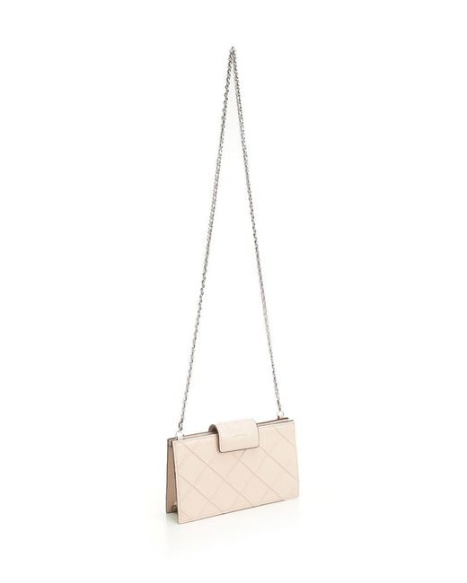 Tory Burch Natural Fleming Chain Wallet for men