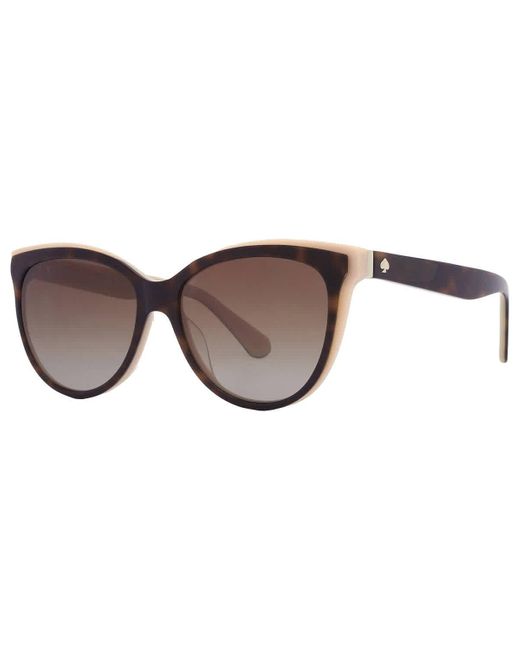 Kate Spade Multicolor Polarized Brown Gradient Cat Eye Sunglasses Daesha/s 00t4/la 56