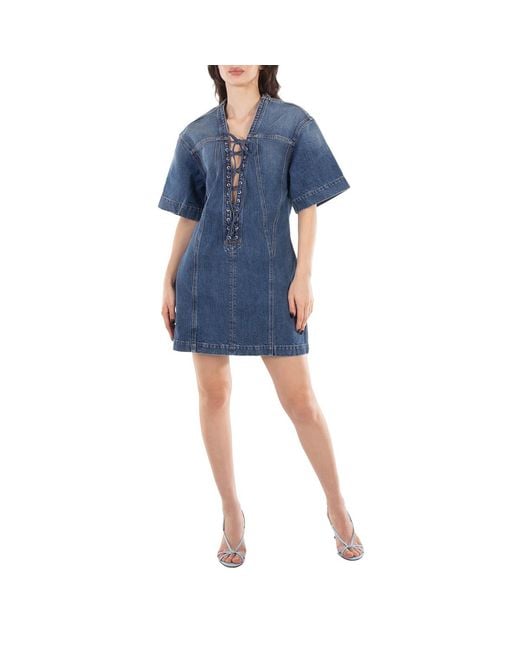 Stella McCartney Blue Vintage Lacing Dress