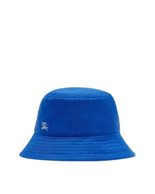 Burberry Blue Ekd Nylon Bucket Hat for men