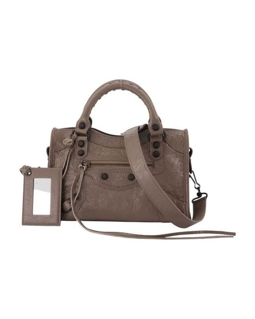 Balenciaga Brown Top Handle Bag