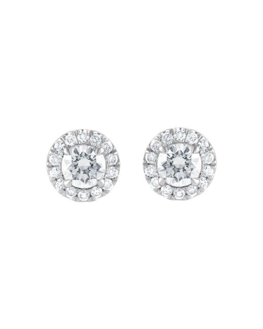 Brilliant Diamond Metallic 14Kt 1.00 Carat Lab Grown Diamond Stud Earrings For