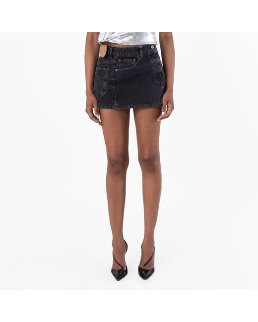 MM6 by Maison Margiela Blue Maison Margiela Cotton Denim Mini Skirt, Brand Size 42 Us