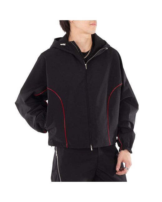 Ferragamo Black Ferragamo Line Hooded Jacket for men