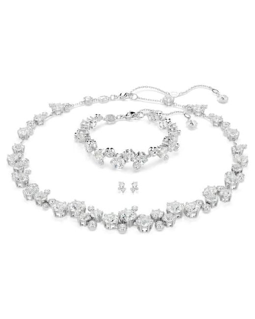 Swarovski Metallic Constella Rhodium Plated Crystal Set