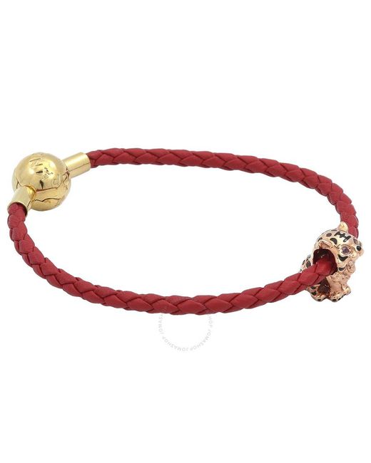 Pandora Red Chinese Tiger Charm And Bracelet Set, Size