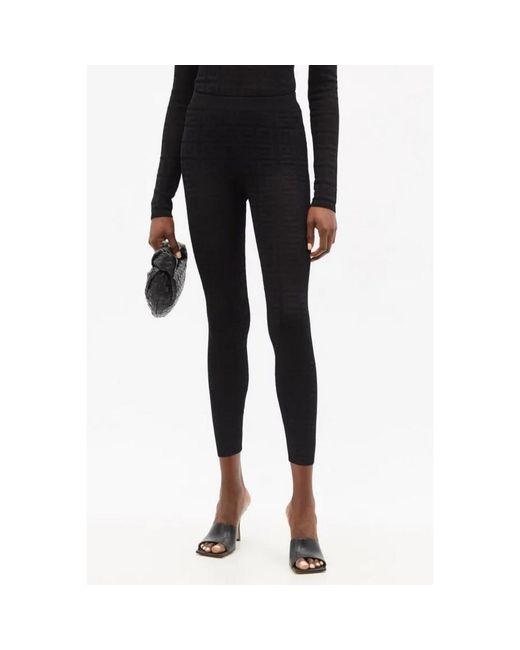 Givenchy Stretch Lace Monogram Legging_Black