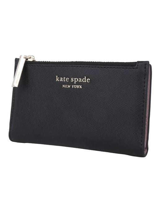 Kate Spade Spencer Small Slim Bifold Wallet in Black Lyst