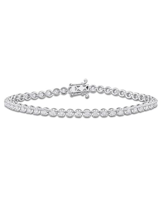 Created Forever Metallic 2 1/2 Ct Tdw Lab-Created Diamond Tennis Bracelet