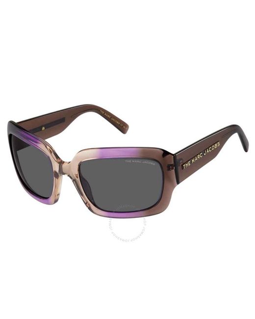 Marc Jacobs Brown Grey Rectangular Sunglasses Marc 574/s 0e53/ir 59