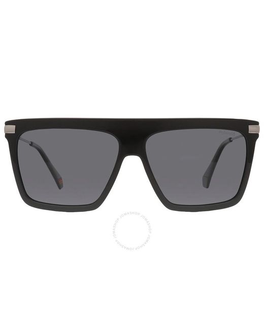 Polaroid Black Core Polarized Grey Browline Sunglasses Pld 6179/s 0807/m9 58 for men