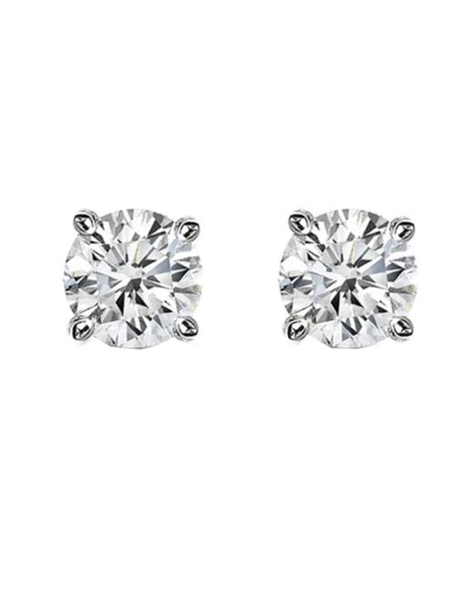 Tresorra Metallic 14K 0.05 Ct I-J Diamond Stud Earrings
