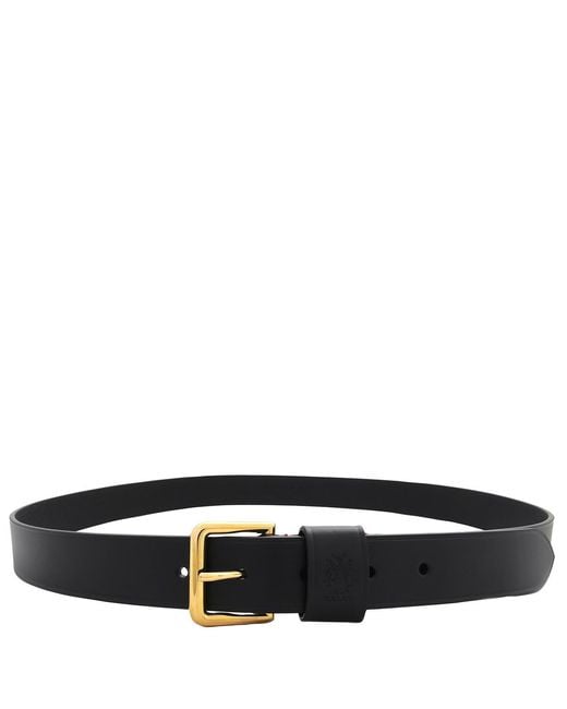Bally Black Leather Adjustable Belt, Cm for men