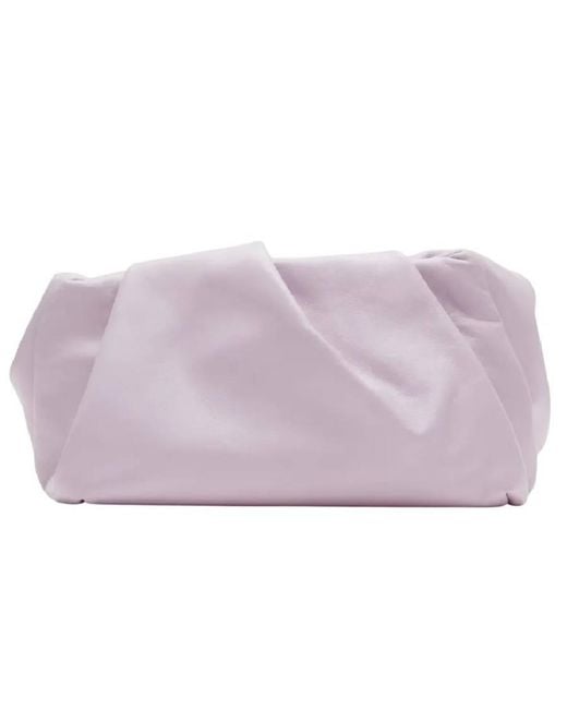 Burberry Purple Faux Flower Detailing Clutch Bag