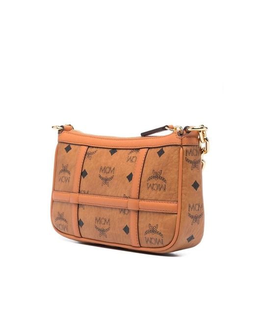 MCM Brown Ladies Delmy Shoulder Bag