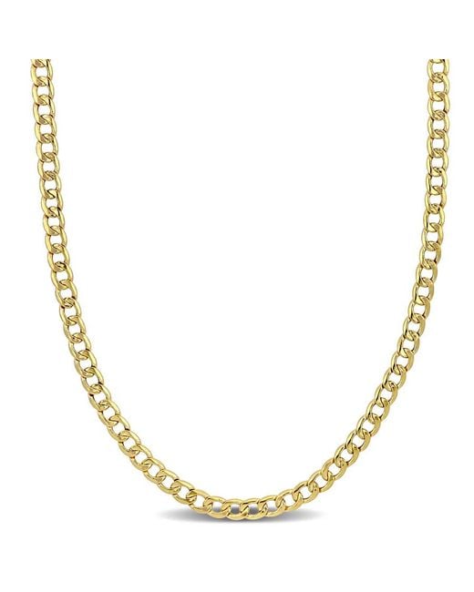 Amour Metallic 4Mm Curb Link Chain Necklace