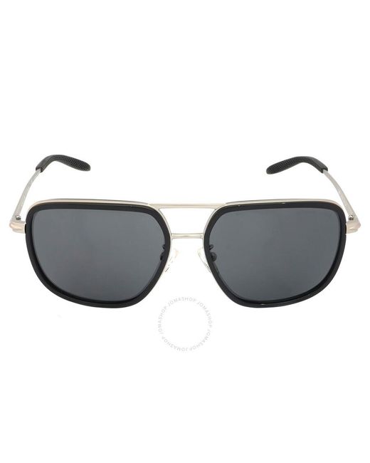 Michael Kors Gray Del Ray Grey Solid Rectangular Sunglasses Mk1110 120687 59 for men