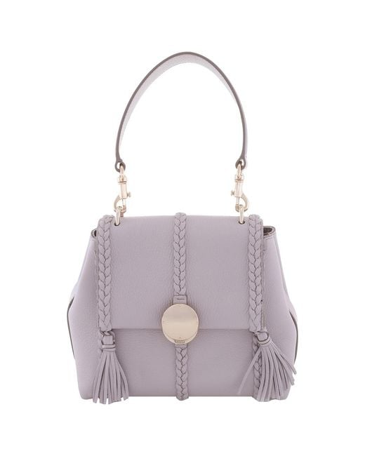 Chloé Purple Soft Leather Small Penelope Shoulder Bag