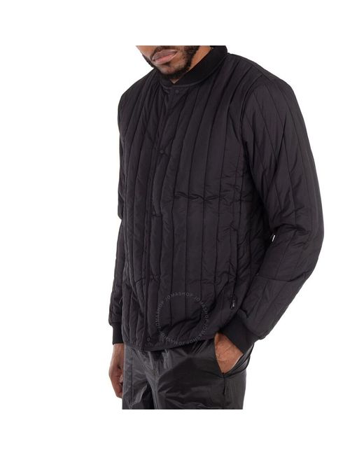 Rains Black Banja Liner Bomber Jacket for men