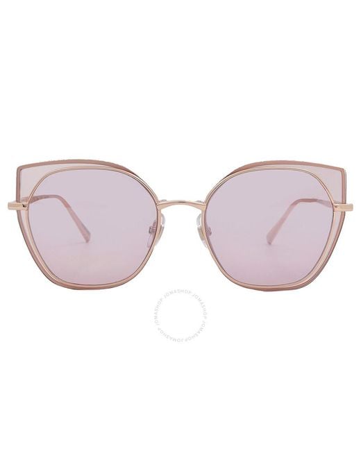 Chopard Pink Mirror Cat Eye Sunglasses Schf74m 8fcx 59