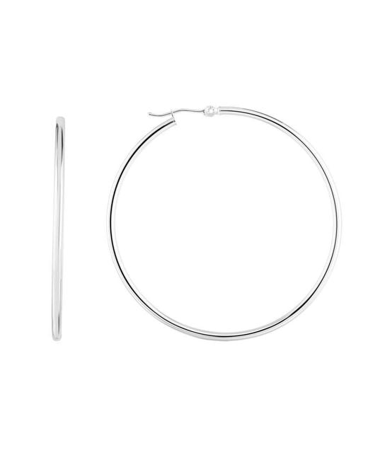 Tresorra Metallic 14K Hoop Earrings