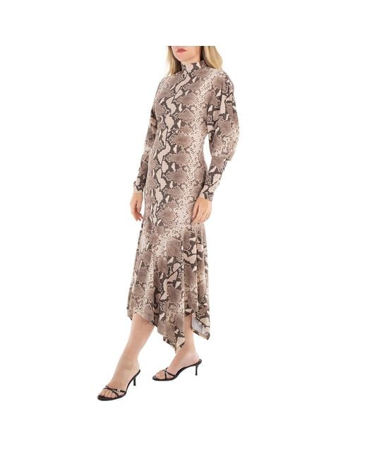 Stella McCartney Multicolor Phyton Print Midi Dress