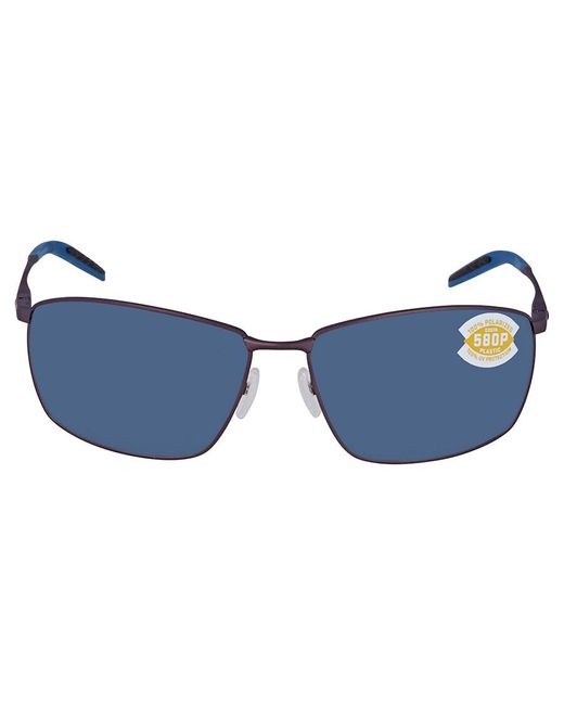 Costa Del Mar Blue Turret Gray Polarized Polycarbonate Sunglasses Trt 247 Ogp 63 for men