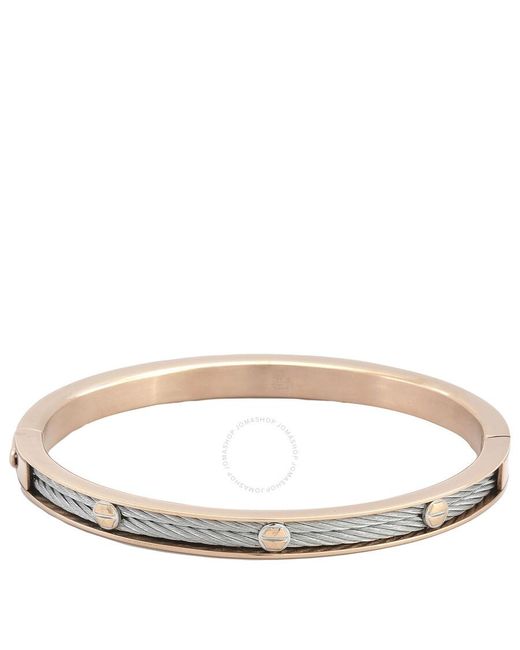 Charriol Brown Forever Eternity Pvd Steel Cable Bangle