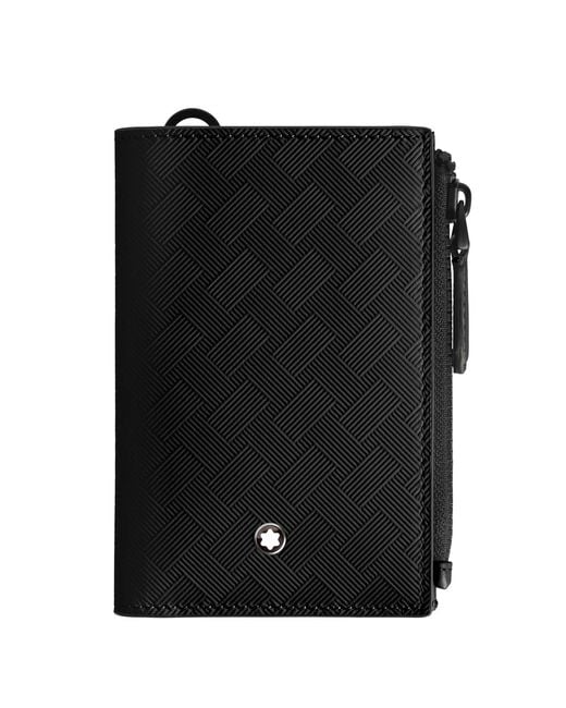 Montblanc Black Extreme 3.0 Mini Vertical Leather Wallet for men