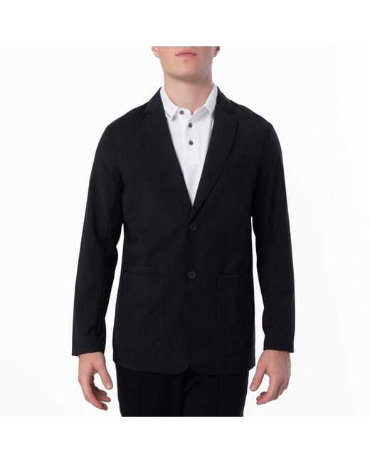 Emporio Armani Black Single-Breasted Jacket, Brand Size 46 Us for men