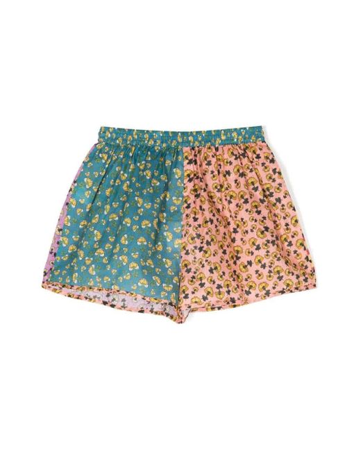 Zimmermann Pink Lagoon tiggy Floral-print Shorts