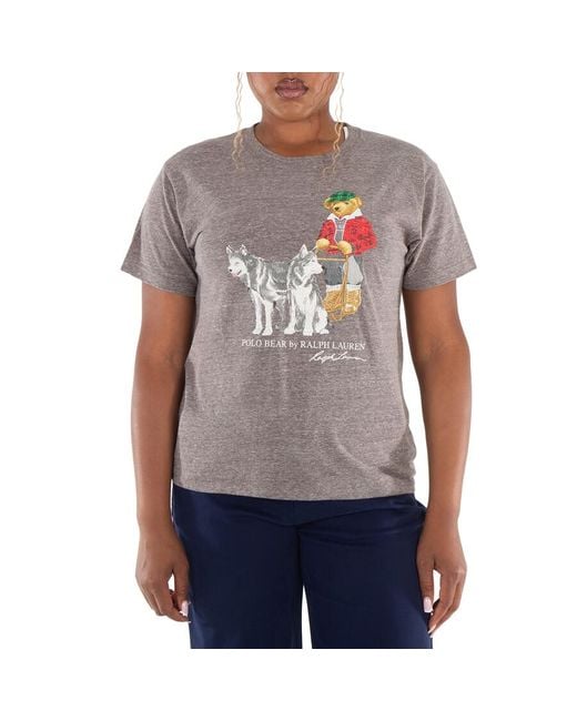 Polo Ralph Lauren Gray Sleigh Bear T-Short Sleeve-T-Shirt