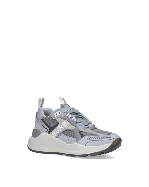 Burberry Gray Sean 4 Panelled Low-top Sneakers