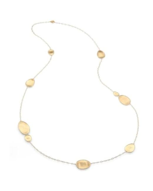 Marco Bicego White Lunaria Yellow Gold Chain Necklace Y 02