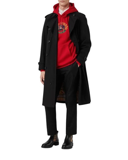 Burberry Black Westminster Heritage Trench Coat, Brand Size 44 Us for men
