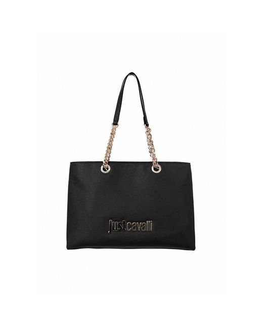Roberto Cavalli Black Tote Bag
