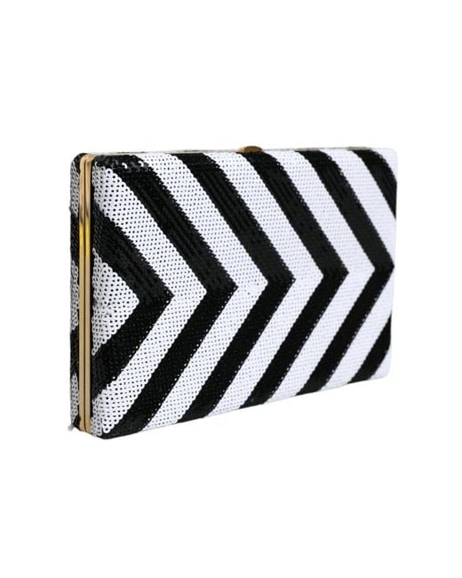 Dolce & Gabbana Black Frame Clutch Evening Party Purse Bag