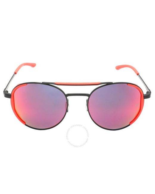 Under Armour Pink Grey Infrared Oval Sunglasses