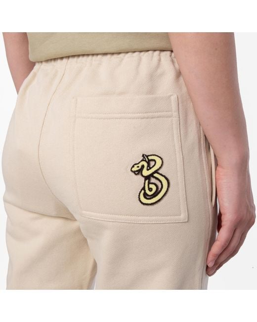 Burberry Natural B Snake Cotton Jogging Pants