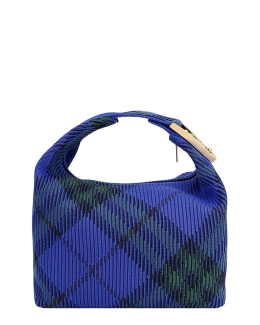 Burberry Blue Medium Peg Duffle Bag