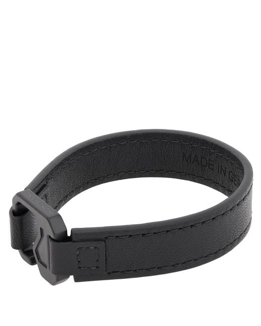 Montblanc Black Extreme Leather Bracelet for men